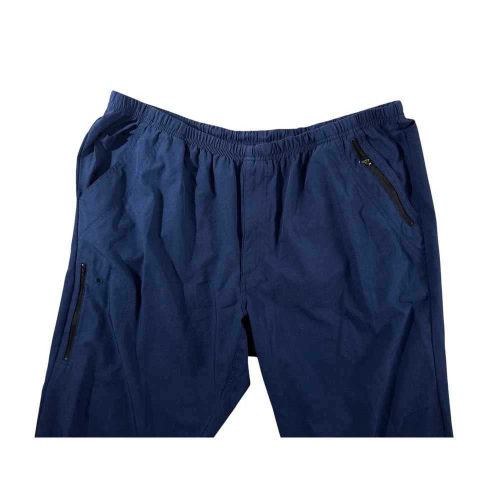 Barco One Mens Size XL Navy Scrubs Pants Drawstring Waist Polyester/Spandex